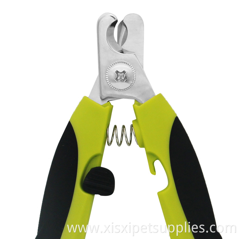 Factory Wholesale Custom LOGO LOW MOQ Pet Cat Dog Nail Clippers With Safety Guard